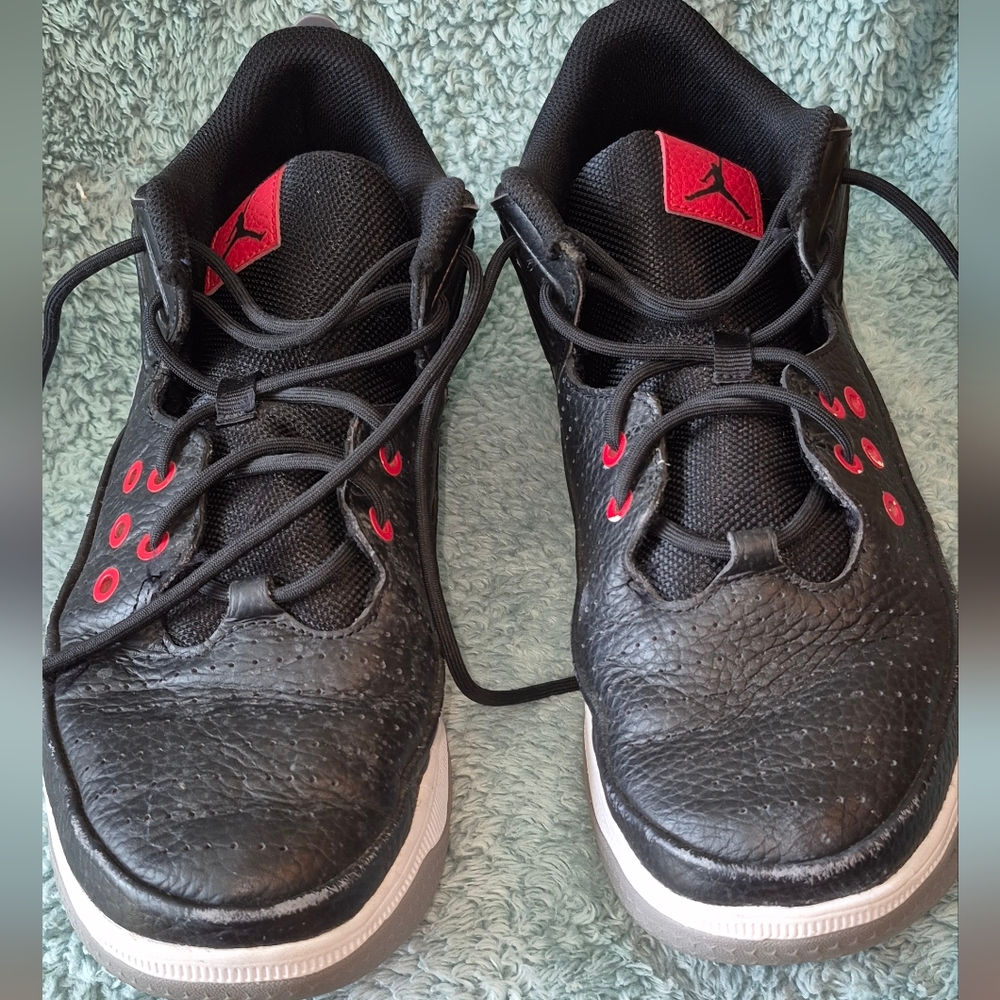 Jordan Black and Red Men's Sneakers